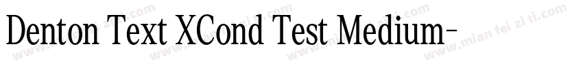 Denton Text XCond Test Medium字体转换
